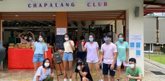 A Youth-led Endeavour: Cheng San Chapalang Club Youth from Cheng San Chapalang Club stand in front of the club at the Cheng San Community Club