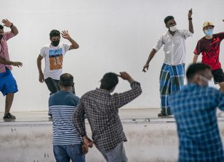 Festival of Lights Dimmed Somewhat by Safe Distancing Measures Migrant workers celebrate Deepavali 2020